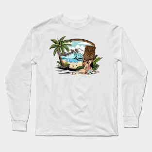 Tropical Paradise: Beach Bliss Long Sleeve T-Shirt